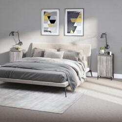 vidaXL Noptiere, 2 buc. , gri sonoma, 40x35x70 cm, lemn prelucrat (819657)