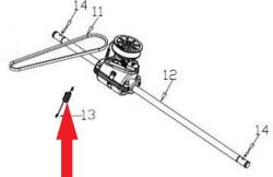 RURIS Arc RURIS PS404-5-13, pentru masina de tuns gazonul Ruris 404 (PS404-5-13)