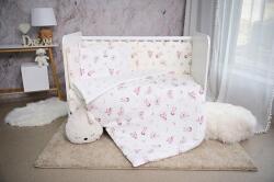 Lorelli Set lenjerie pat, 60 x 120 cm, Smile Bumbac Ranforce, Lorelli, Beige Bunnies