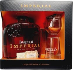 Ron Barceló Imperial Rom 0.7L + 2 Pahare, 38%
