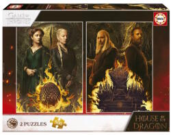 Educa 2 x 500 db-os puzzle - Game of Thrones - House of the Dragon (19573) (19573)
