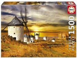 Educa 1500 db-os puzzle - Szélmalmok, Consuegra (19618) (19618)