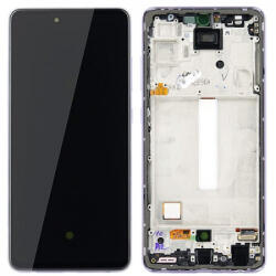 Samsung A546B Galaxy A54 5G LCD Kijelző+Érintőüveg+Keret, Awesome Violet, Lila (GH82-31231D, GH82-31232D) Gyári, Service Pack