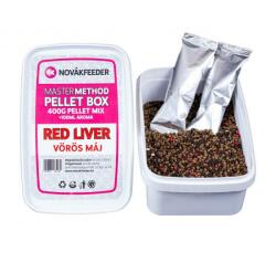 Novák Feeder Novákfeeder master method pellet box 400 g - red liver (NF209)