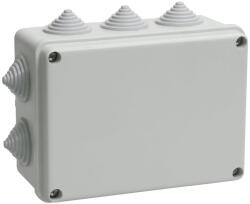 Iek Doza KM41242 pull box pentru montaj aparent 150x110x70 mm IP55 (RAL7035, 10 lead-ins) (UKO10-150-110-070-K41-55)
