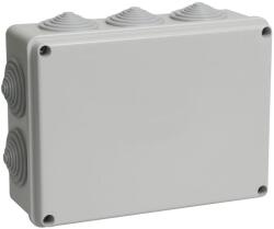 Iek Doza KM41244 pull box pentru montaj aparent 190x140x70 mm IP55 (RAL7035, 10 lead-ins) (UKO11-190-140-070-K41-55)