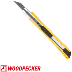 Woodpecker FD-701 törhető pengés kés hegyes pengével, 9 mm (295172)