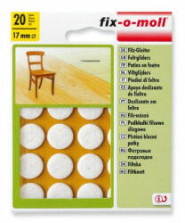 Abraboro csúsztató filc fehér 17 mm (20db/csomag) (090675010000)