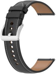 LEATHER Curea universala din piele - latime 22mm neagra