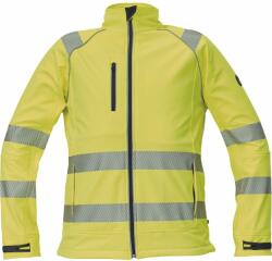 CERVA Fényvisszaverő softshell kabát SHELDON HV - Sárga | XS (0301069370000)