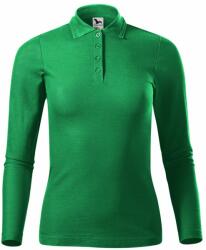 MALFINI Bluză polo cu mânecă lungă pt femei Pique Polo LS - Mediu verde | S (2311613)
