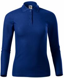 MALFINI Bluză polo cu mânecă lungă pt femei Pique Polo LS - Albastru regal | 2XL (2310517)