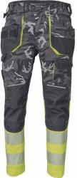 CERVA Pantaloni de lucru reflectorizanți SHELDON CAMOU HV DW - Camuflaj gri | 62 (03520097G5062)