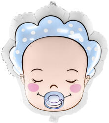 PartyDeco S. r. o Baby boy fej, fólia lufi, 45 cm