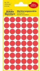 Avery Zweckform Etichete rotunde de 12 mm roșu Avery