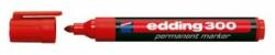 edding Marker permanent, 1, 5-3 mm, conic, EDDING "300", roșu