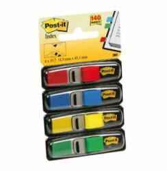 Post-it Notițe index Post-it înguste, 11, 9x43, 1 mm, culori clasice