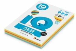 IQ Hârtie colorată IQ color 5x20 culori intense mixte, A4, 160g