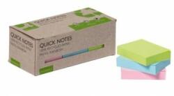 Q-CONNECT Bilet autoadeziv Q-CONNECT reciclat 38x51 curcubeu 12 buc