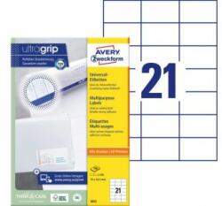 Avery Zweckform Etichete universale 70x42, 3mm Avery A4 100 coli