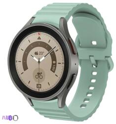 Samsung Galaxy Watch 4/5/5 Pro Prémium szilikon szíj Samsung Watch 4/5/5 Pro okosórához, Szín Zöld