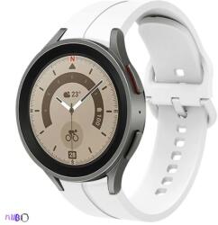 Samsung Galaxy Watch 4/5/5 Pro Szilikon szíj Samsung Watch 4/5 okosórához, Szín Fehér