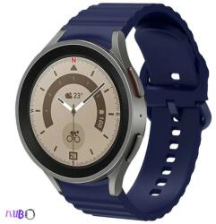 Samsung Galaxy Watch 4/5/5 Pro Prémium szilikon szíj Samsung Watch 4/5/5 Pro okosórához, Szín Sötétkék
