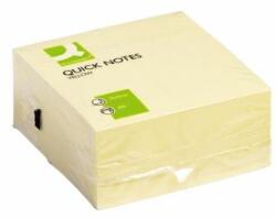 Q-CONNECT Tampon autoadeziv Q-CONNECT 76x76 mm, 400 l, galben