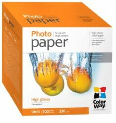 ColorWay Fotopapier - 10 x 15 cm / 230g - lesklý, 500 ks v balení