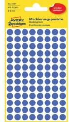 Avery Zweckform Etichete rotunde de 8 mm Avery albastru detașabil