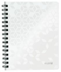 Leitz Caiet spiralat, A5, liniat, 80 de coli, LEITZ "Wow", alb