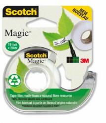 3M Bandă adezivă invizibilă Scotch Magic 900 19 mm x 20 m cu dispenser