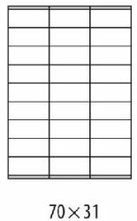 etibox Etichete universale 70x31mm Etibox A4 100 coli