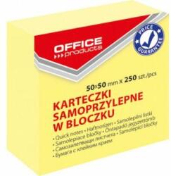 OFFICE products Blocnotes autoadeziv 50x50mm 250l galben pastel
