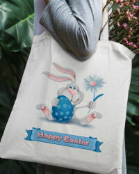  Húsvéti nyuszis vászontáska - Happy Easter