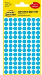 Avery Zweckform Etichete rotunde de 8 mm albastru Avery