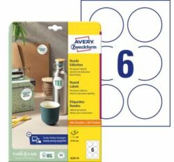 Avery-Zweckform Etichete rotunde universale Avery A4 80 mm, 10 coli