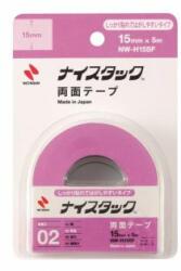 NICHIBAN Bandă dublu adezivă NICHIBAN 15mm x 5m pentru sticlă și metale, repoziționabilă