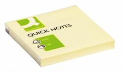 Q-CONNECT Bilet autoadeziv Q-CONNECT galben 76x76 mm