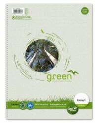 Formatwerk Caiet A4 College Format Werk Ursus Green, 80 de coli liniate, 60g, reciclat