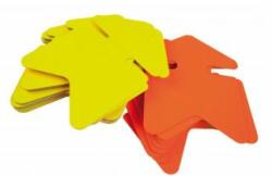 APLI Săgeată din carton colorat etichetabil, 12x16 cm, APLI, amestec galben-portocaliu