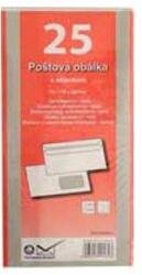 Harmanec-Kuvert Plic DL 110x220 mm autoadeziv, cu fereastră, 25 buc