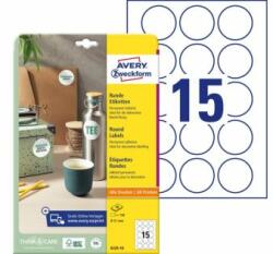 Avery Zweckform Etichete rotunde universale Avery A4 51mm 10 coli