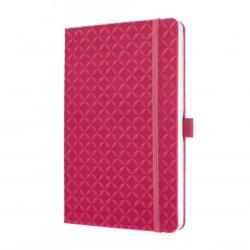 Sigel Caiet, exclusiv, 135x203 mm, liniat, 87 pagini, copertă cartonată, SIGEL „Jolie, fuchsia
