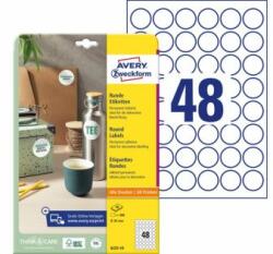 Avery-Zweckform Etichete rotunde universale Avery A4 30 mm, 10 coli