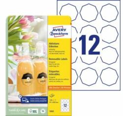 Avery Zweckform Etichete octogonale 61x60, 3mm Avery 10 coli albe