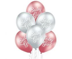 Godan Baby Girl Glossy léggömb, lufi 6 db-os 12 inch (30cm) (MLG065114)