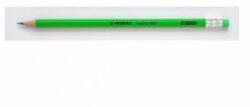 STABILO Creioane STABILO Swano Fluo cu radieră verde, 12 buc