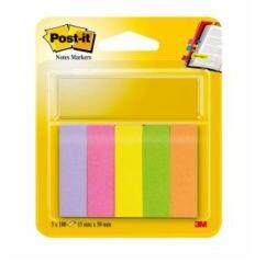 Post-it Semne de carte Post-it, 15 x 50 mm, 100 coli, 5 blocuri/pachet