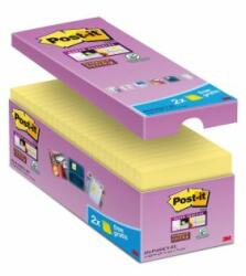 Post-it Notițe adezive Post-it Super Sticky galbene 76x76mm 16x90l
